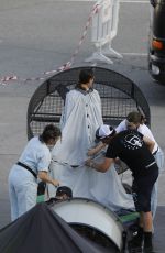 KATY PERRY on the Set of Her New Music Video in Barcelona 07/19/2024