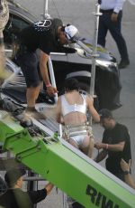 KATY PERRY on the Set of Her New Music Video in Barcelona 07/19/2024