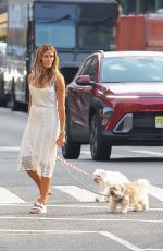 KELLY BENSIMON Out with Her Dogs in New York 07/29/2023