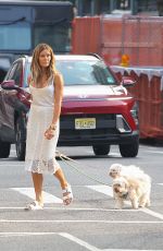 KELLY BENSIMON Out with Her Dogs in New York 07/29/2023