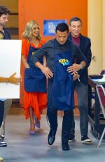 KELLY RIPA and Mark Consuelos on the Set of Live with Kelly and Mark in New York 0730/2024