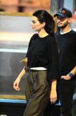 KENDALL JENNER Out for Dinner with Bella Hadid