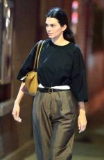 KENDALL JENNER Out for Dinner with Bella Hadid