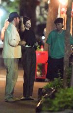 KENDALL JENNER Out for Dinner with Bella Hadid