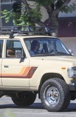 KENDALL JENNER Out for Morning Cruise in Her Vintage Toyota Land Cruiser SUV in Los Angeles 07/28/2024