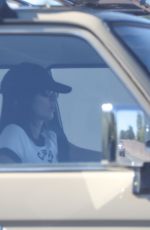 KENDALL JENNER Out for Morning Cruise in Her Vintage Toyota Land Cruiser SUV in Los Angeles 07/28/2024
