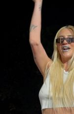 KESHA Climbing Onto the Roof of Her SUV at a Gas Station in New York to Debut Her New Song Joyride 07/02/2024