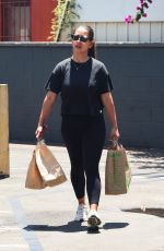 KHATIRA RAFIQZADA Shopping at a Meat Market in Los Feliz 07/05/2024