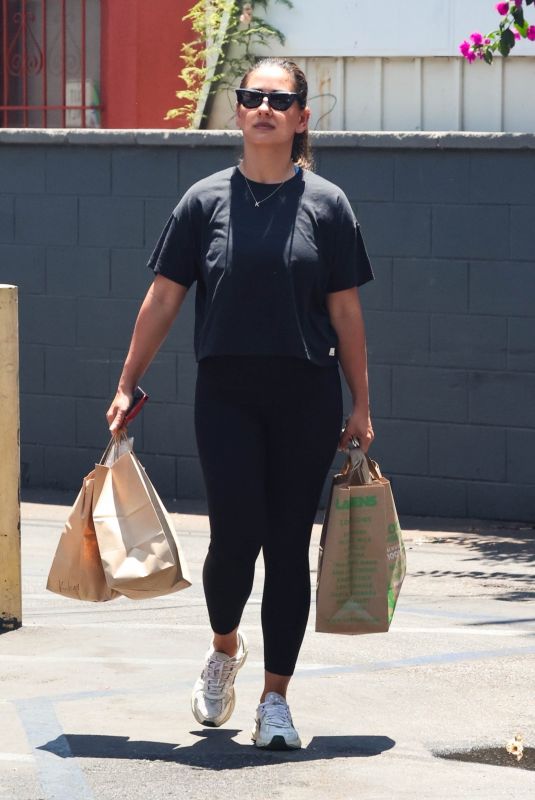 KHATIRA RAFIQZADA Shopping at a Meat Market in Los Feliz 07/05/2024