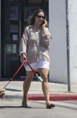 KHATIRA RAFUQZADA Out with Her Dog in Los Angeles 07/19/2024