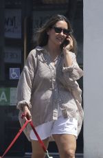 KHATIRA RAFUQZADA Out with Her Dog in Los Angeles 07/19/2024