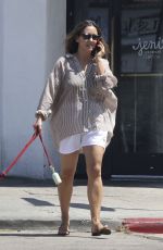 KHATIRA RAFUQZADA Out with Her Dog in Los Angeles 07/19/2024