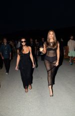 KIM and KHLOE KARDASHIAN Arrives at Teatro del Silenzio for Andrea Bocelli