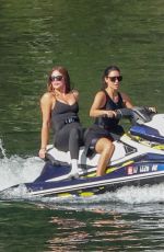 KIM and KHLOE KARDASHIAN at a Jet Ski Ride at Lake Coeur d