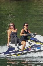 KIM and KHLOE KARDASHIAN at a Jet Ski Ride at Lake Coeur d