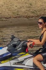 KIM and KHLOE KARDASHIAN at a Jet Ski Ride at Lake Coeur d