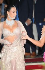 KIM and KHLOE KARDASHIAN Heading Out to Wedding of Anant Ambani and Radhika Merchant in Mumbai 07/13/2024