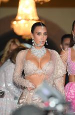 KIM and KHLOE KARDASHIAN Heading Out to Wedding of Anant Ambani and Radhika Merchant in Mumbai 07/13/2024