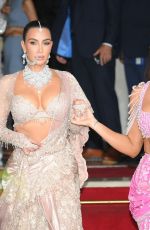 KIM and KHLOE KARDASHIAN Heading Out to Wedding of Anant Ambani and Radhika Merchant in Mumbai 07/13/2024