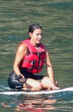 KIM KARDASHIAN Rides an eFoil at Lake Coeur d