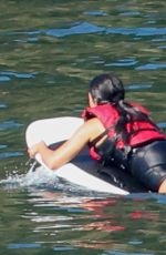 KIM KARDASHIAN Rides an eFoil at Lake Coeur d