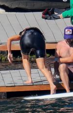 KIM KARDASHIAN Rides an eFoil at Lake Coeur d