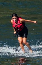 KIM KARDASHIAN Rides an eFoil at Lake Coeur d
