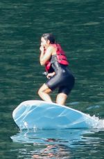 KIM KARDASHIAN Rides an eFoil at Lake Coeur d