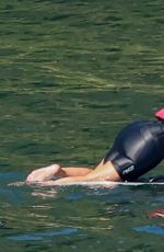 KIM KARDASHIAN Rides an eFoil at Lake Coeur d