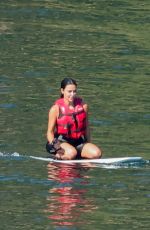 KIM KARDASHIAN Rides an eFoil at Lake Coeur d