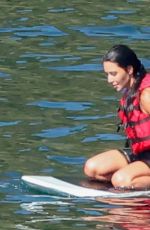 KIM KARDASHIAN Rides an eFoil at Lake Coeur d