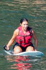 KIM KARDASHIAN Rides an eFoil at Lake Coeur d