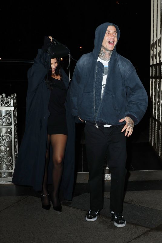 KOURTNEY KARDASHIAN and Travis Barker at Dinner Date at Eleven Madison Park in New York 07/22/2024
