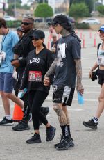KOURTNEY KARDASHIAN and Travis Barker at Run Travis Run 5K Marathon in Los Angeles 07/06/2024