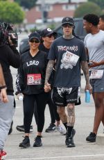 KOURTNEY KARDASHIAN and Travis Barker at Run Travis Run 5K Marathon in Los Angeles 07/06/2024
