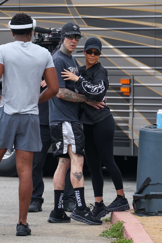 KOURTNEY KARDASHIAN and Travis Barker at Run Travis Run 5K Marathon in Los Angeles 07/06/2024