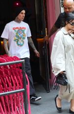 KOURTNEY KARDASHIAN and Travis Barker Out in New York 07/22/2024