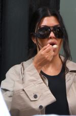 KOURTNEY KARDASHIAN and Travis Barker Out in New York 07/22/2024