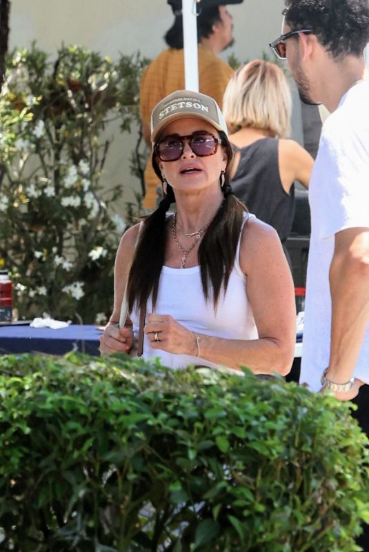 KYLE RICHARDS at Farmer Market in Los Angeles 07/28/2024