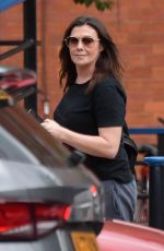 KYM MARSH Arrives on the Set of Waterloo Road in Manchester 07/17/2024