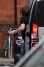 KYM MARSH Arrives on the Set of Waterloo Road in Manchester 07/17/2024