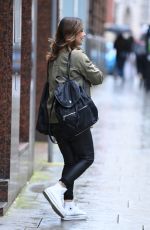 KYM MARSH Leaves Trevor Sorbei Hair Salon in Manchester 07/25/2024