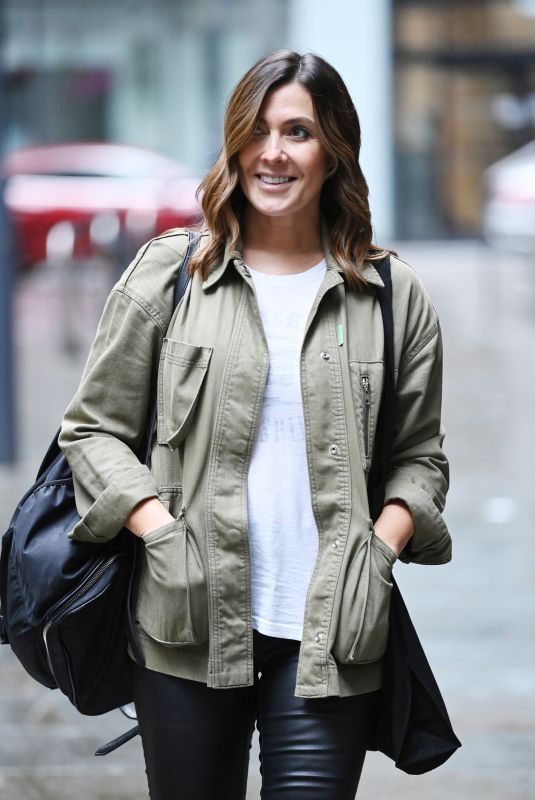 KYM MARSH Leaves Trevor Sorbei Hair Salon in Manchester 07/25/2024