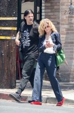 KYRA SEDGWICK and Travis Bacon Out for Lunch in Los Angeles 07/05/2024