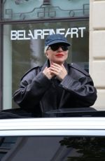 LADY GAGA Arrives in Paris 07/22/2024
