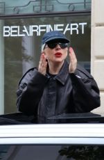LADY GAGA Arrives in Paris 07/22/2024