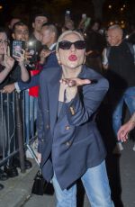 LADY GAGA Leaves a Restaurant and Returns to Her Hotel in Paris 07/24/2024