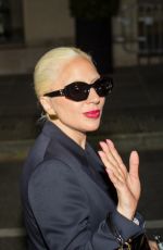 LADY GAGA Leaves a Restaurant and Returns to Her Hotel in Paris 07/24/2024