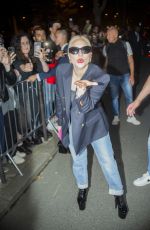 LADY GAGA Leaves a Restaurant and Returns to Her Hotel in Paris 07/24/2024