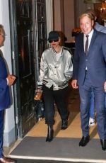 LADY GAGA Leaves Laurent Restaurant in Paris 07/23/2024